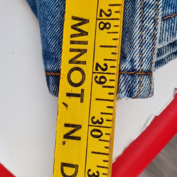 Levi's 516 jeans men's size W38 X L30 denim blue slim straight zip fly - Picture 15 of 16